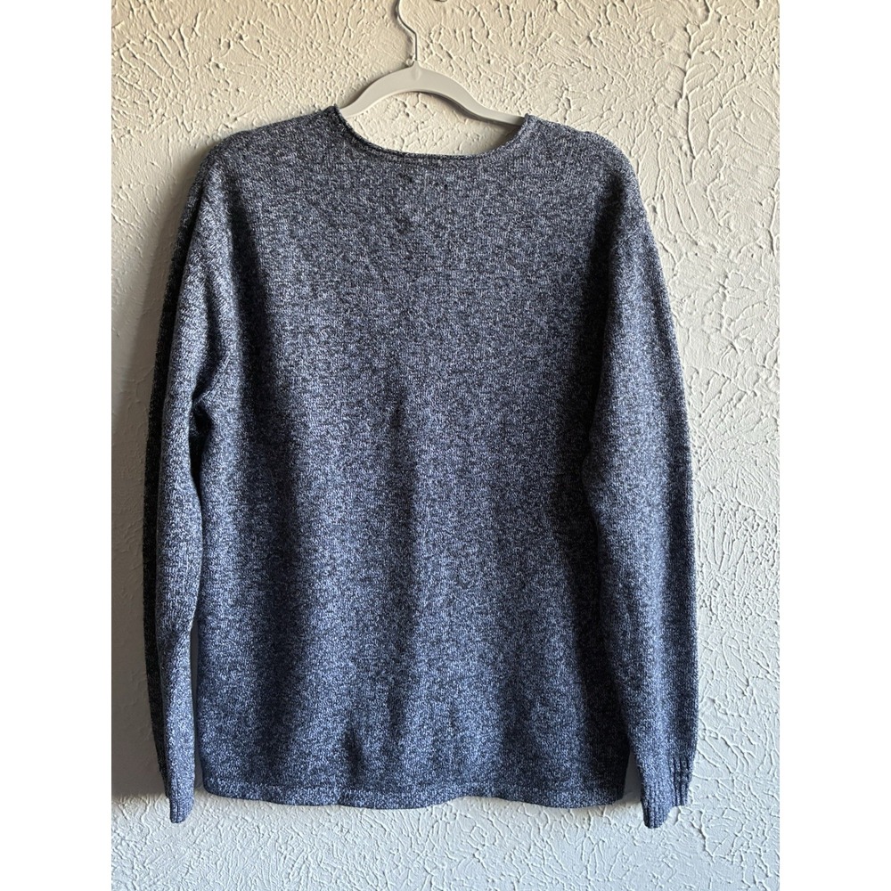 A-Frame Men's Knit Sweater Blue Crewneck Pullover Size L Casual Soft Heather - Picture 3 of 13